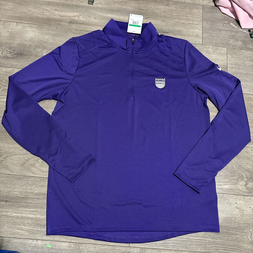 NWT Nike Men's NBA Sacramento Kings Purple Light Long Sleeve XL Tall DA8336-504
